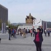 60歳を超えた日本人女性がソウル市民の憩いの場でフリーハグに挑戦